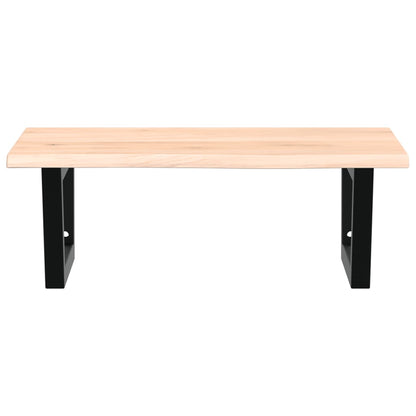 Waschtischplatte mit Halterung Stahl und Massivholz Eiche - Pazzar.ch