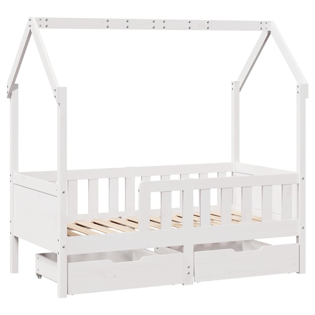 Kinderbett mit Schubladen 80x170 cm Massivholz Kiefer - Pazzar.ch