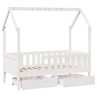 Kinderbett mit Schubladen 80x170 cm Massivholz Kiefer - Pazzar.ch
