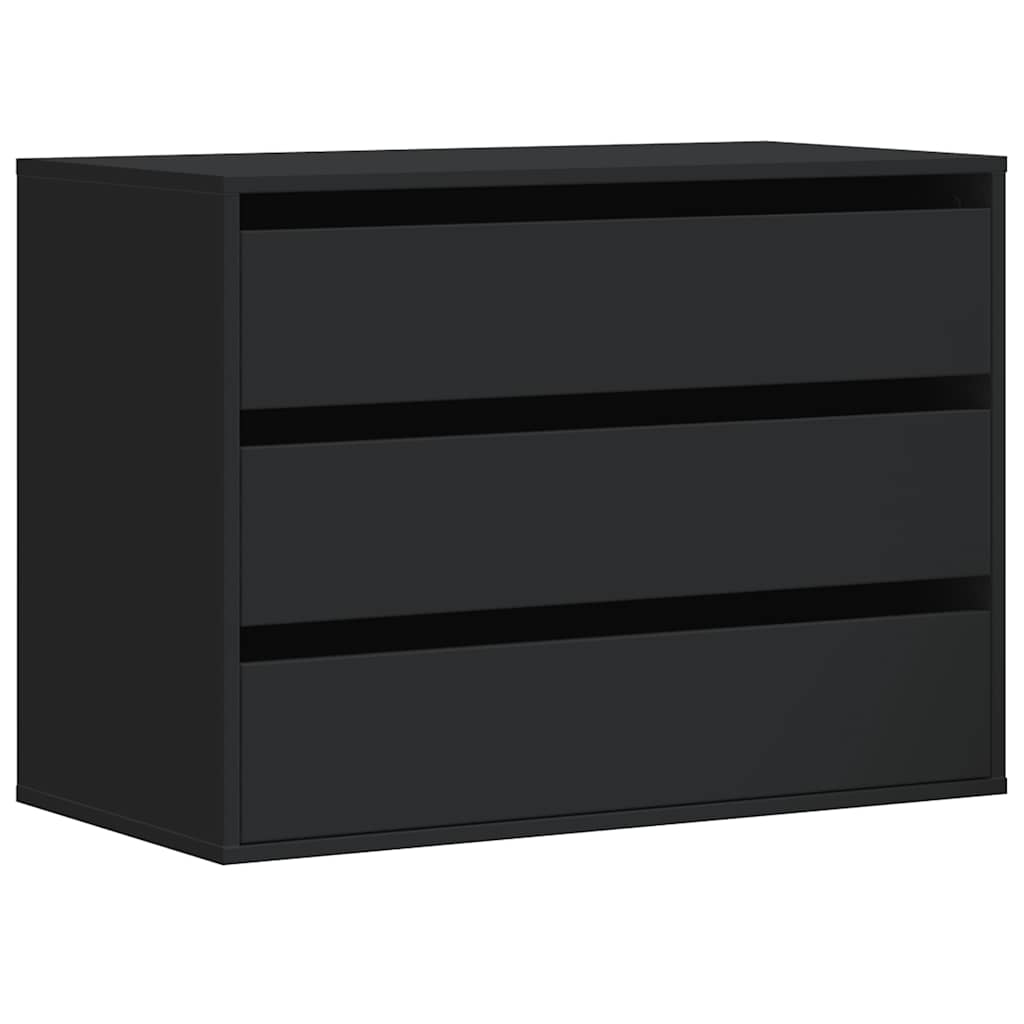 Kommode Schwarz 80x41x58 cm Holzwerkstoff - Pazzar.ch