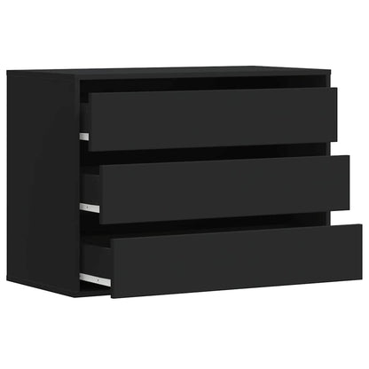 Kommode Schwarz 80x41x58 cm Holzwerkstoff - Pazzar.ch