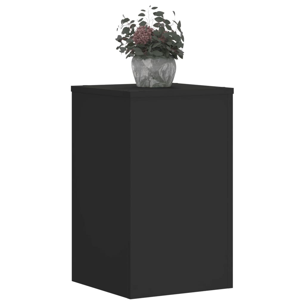 Pflanzenständer 2 Stk. Schwarz 30x30x50 cm Holzwerkstoff - Pazzar.ch