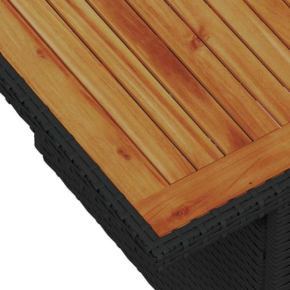 Garten Essgruppe 9 pcs Schwarz und Braun 100 x 55 x 73 cm