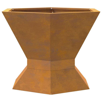 Feuerplatz Braun 50 x 50 x 40 cm Witterungsbeständiger Stahl