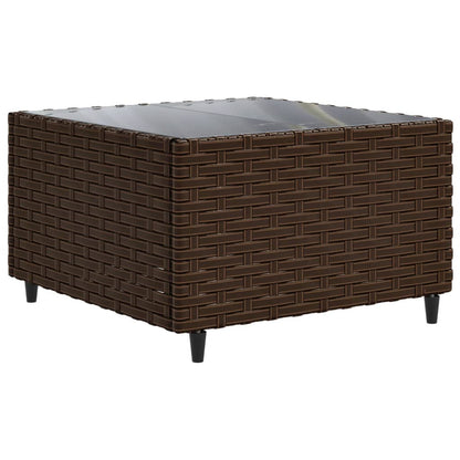 10-tlg. Garten-Lounge-Set mit Kissen Braun Poly Rattan - Pazzar.ch