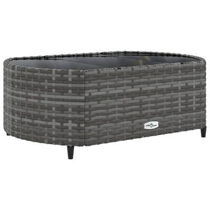 10-tlg. Garten-Sofagarnitur mit Kissen Grau Poly Rattan - Pazzar.ch