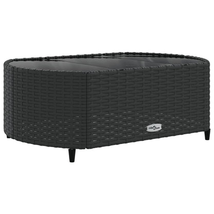 10-tlg. Garten-Sofagarnitur mit Kissen Schwarz Poly Rattan - Pazzar.ch