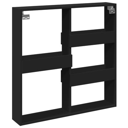 Wandschrank Schwarz 80x15x80 cm Holzwerkstoff - Pazzar.ch