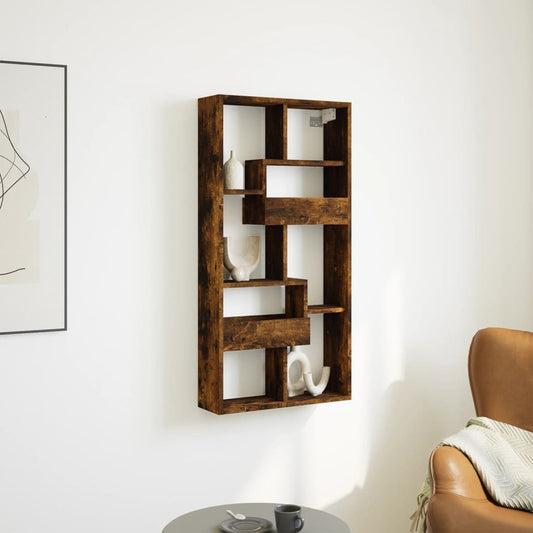 Wandschrank Räuchereiche 50x15x100 cm Holzwerkstoff - Pazzar.ch