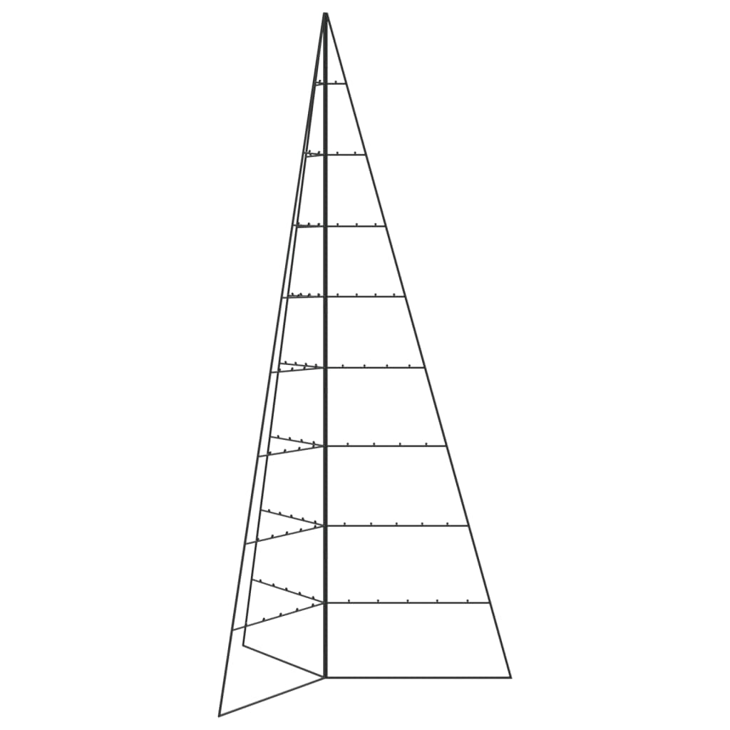 Metall-Weihnachtsbaum zum Dekorieren Schwarz 210 cm