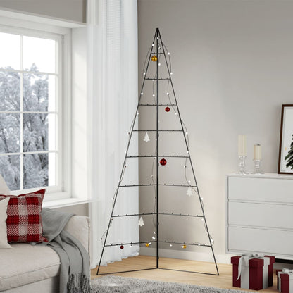 Metall-Weihnachtsbaum zum Dekorieren Schwarz 210 cm - Pazzar.ch