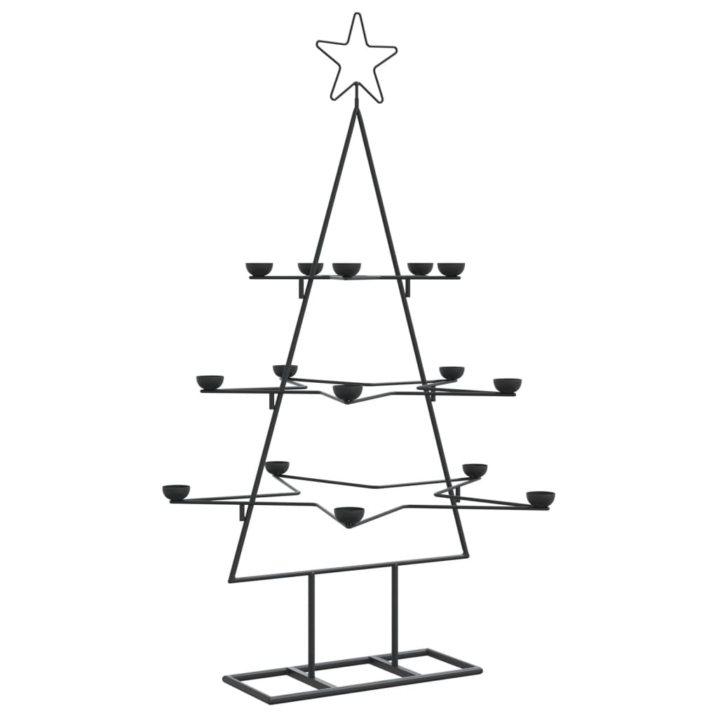 Metall-Weihnachtsbaum zum Dekorieren Schwarz 105 cm - Pazzar.ch