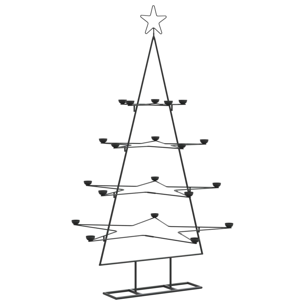 Metall-Weihnachtsbaum für Dekorationen Schwarz 140 cm - Pazzar.ch