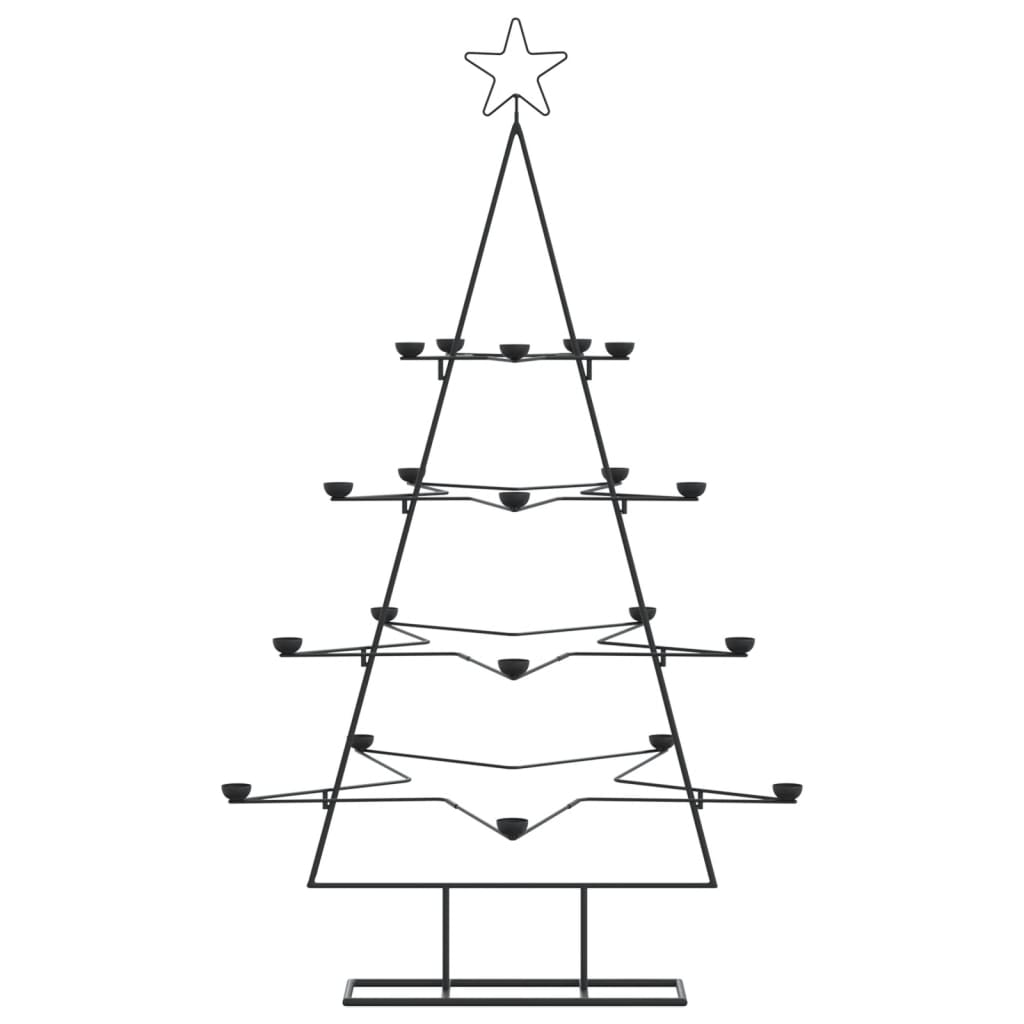 Metall-Weihnachtsbaum für Dekorationen Schwarz 140 cm - Pazzar.ch