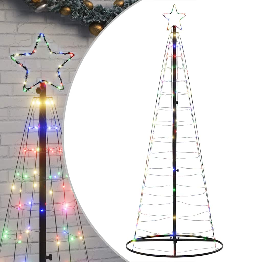 Weihnachtsbaum Kegelform 200 LEDs Mehrfarbig 182 cm - Pazzar.ch