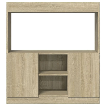 Highboard Sonoma-Eiche 92x33x100 cm Holzwerkstoff - Pazzar.ch