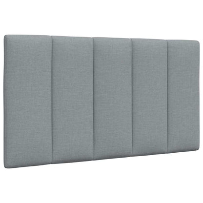 Kopfteil-Kissen "Hanko" Hellgrau 80 cm Stoff