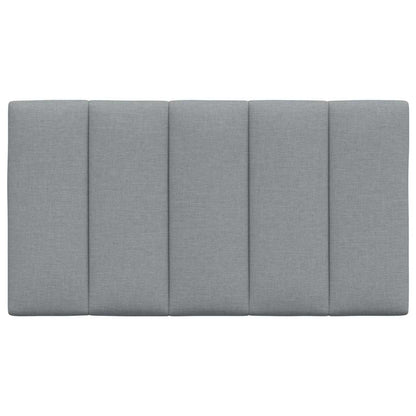Kopfteil-Kissen "Hanko" Hellgrau 80 cm Stoff