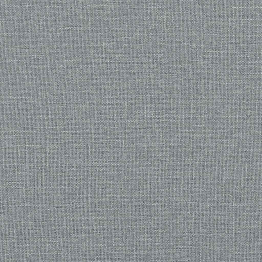 Kopfteil-Kissen "Hanko" Hellgrau 80 cm Stoff