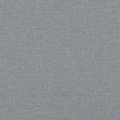 Kopfteil-Kissen "Hanko" Hellgrau 80 cm Stoff