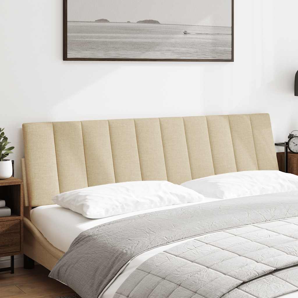 Kopfteil-Kissen "Hanko" Creme 180 cm Stoff