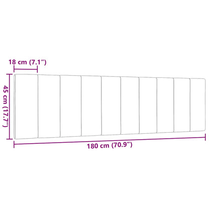 Kopfteil-Kissen "Hanko" Creme 180 cm Stoff