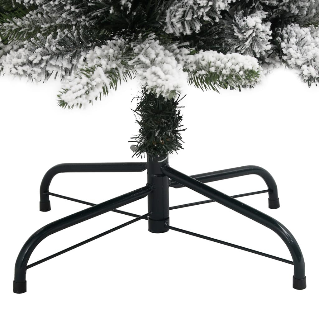 Künstlicher Weihnachtsbaum Schlank mit Schnee 120 cm PVC & PE - Pazzar.ch