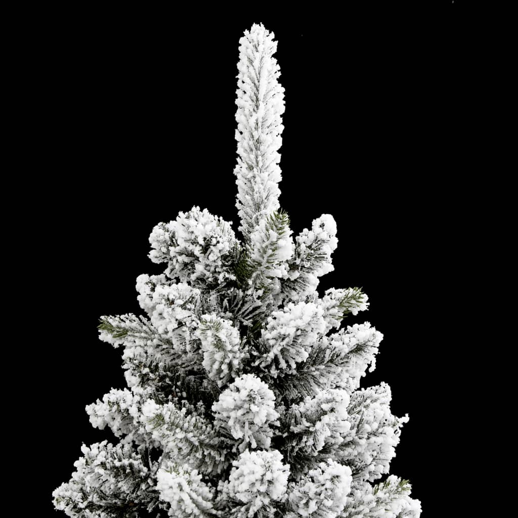 Künstlicher Weihnachtsbaum Schlank mit Schnee 120 cm PVC & PE - Pazzar.ch