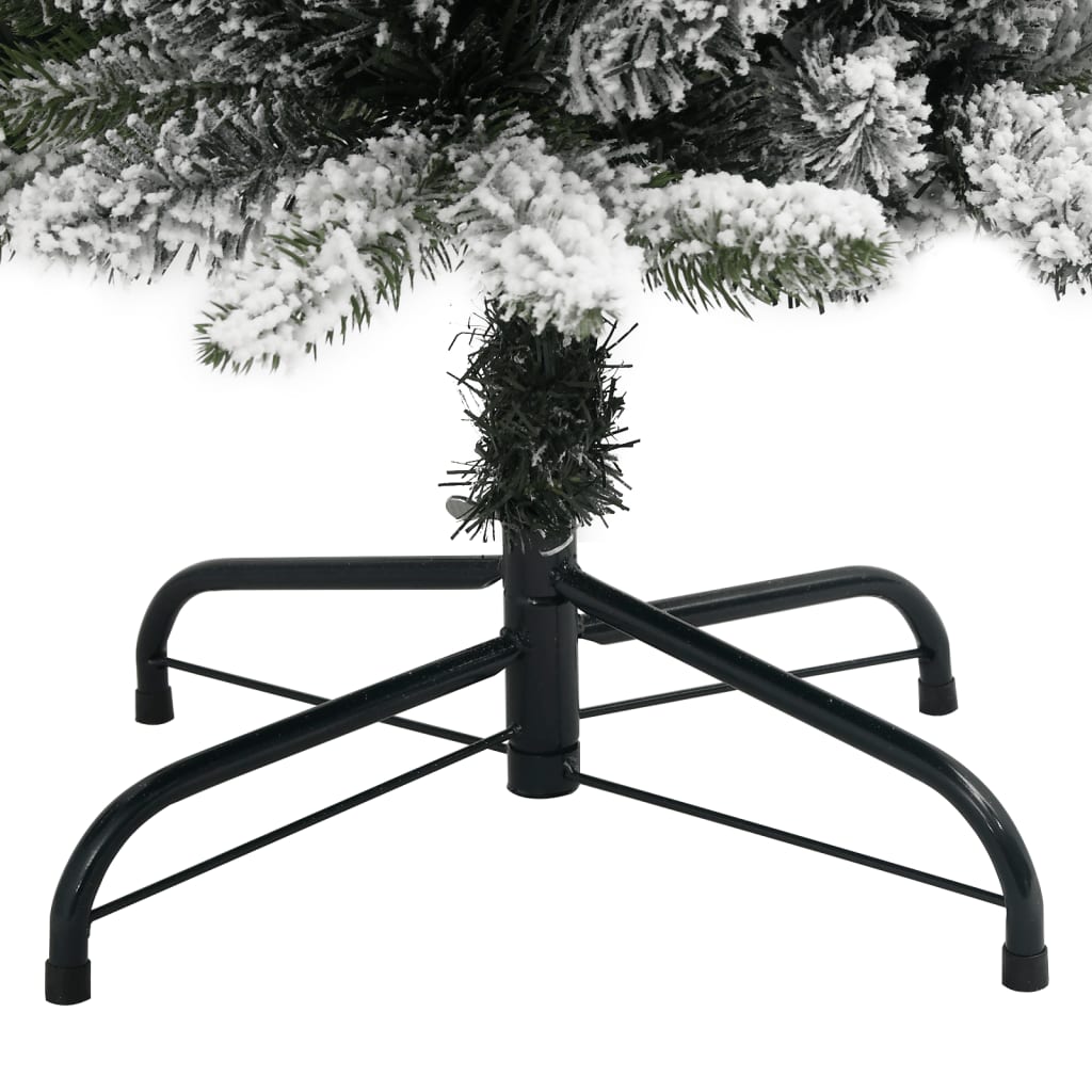 Künstlicher Weihnachtsbaum Schlank mit Schnee 150 cm PVC & PE - Pazzar.ch