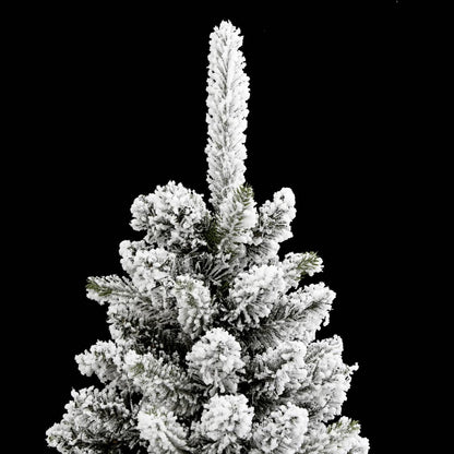 Künstlicher Weihnachtsbaum Schlank mit Schnee 150 cm PVC & PE - Pazzar.ch