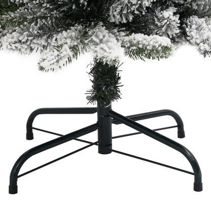 Künstlicher Weihnachtsbaum Schlank mit Schnee 180 cm PVC & PE - Pazzar.ch