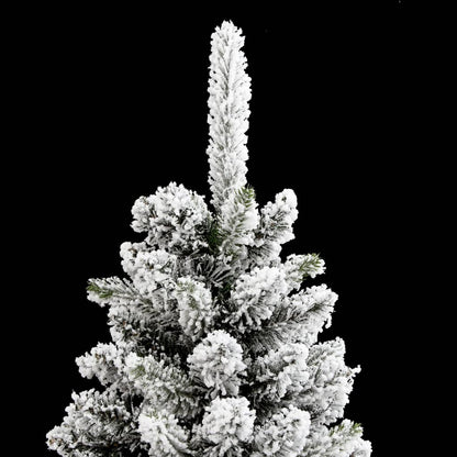 Künstlicher Weihnachtsbaum Schlank mit Schnee 210 cm PVC & PE - Pazzar.ch