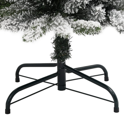 Künstlicher Weihnachtsbaum Schlank mit Schnee 240 cm PVC & PE - Pazzar.ch