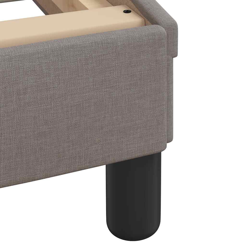 Bettgestell ohne Matratze "Hanko" Taupe 100x200 cm Stoff