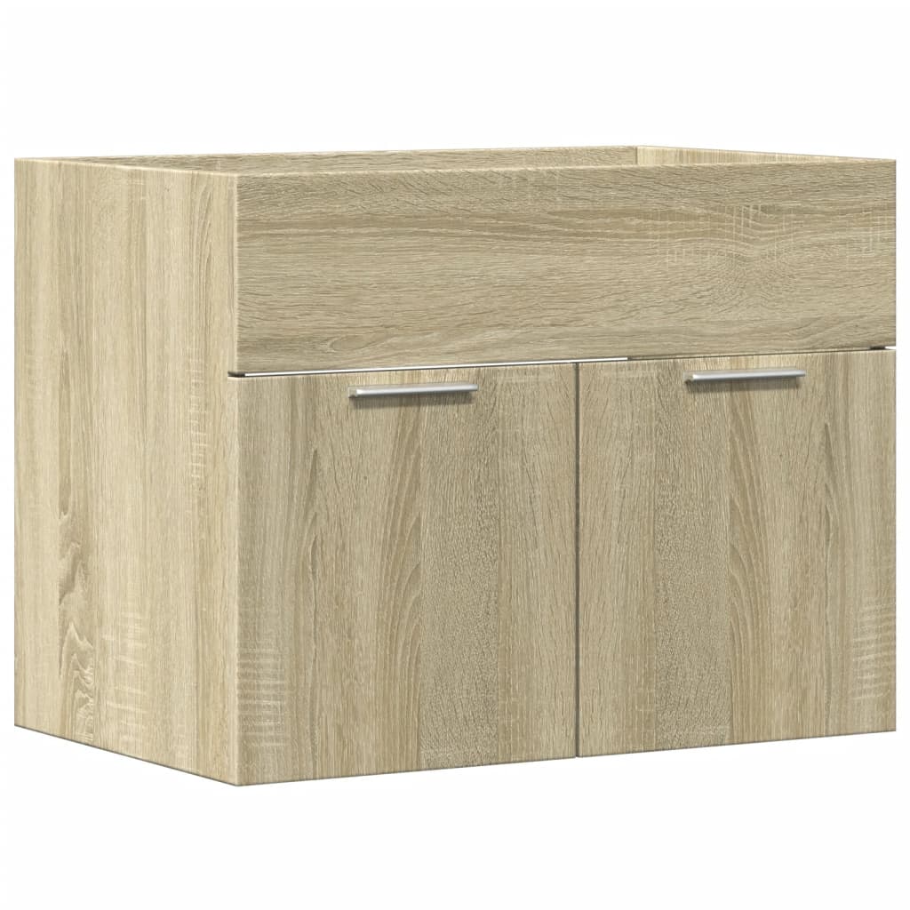 Waschbeckenunterschrank Sonoma-Eiche 60x38,5x46cm Holzwerkstoff - Pazzar.ch