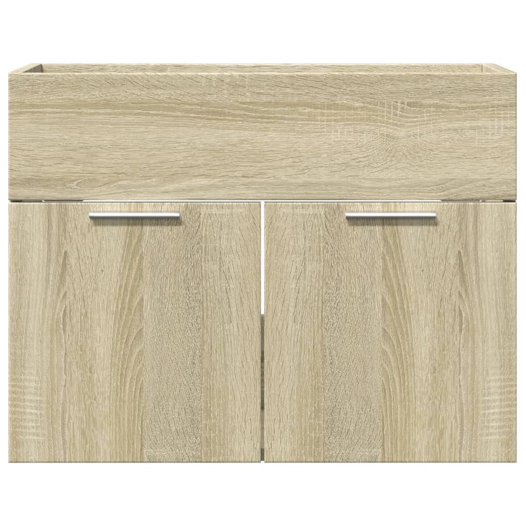 Waschbeckenunterschrank Sonoma-Eiche 60x38,5x46cm Holzwerkstoff - Pazzar.ch