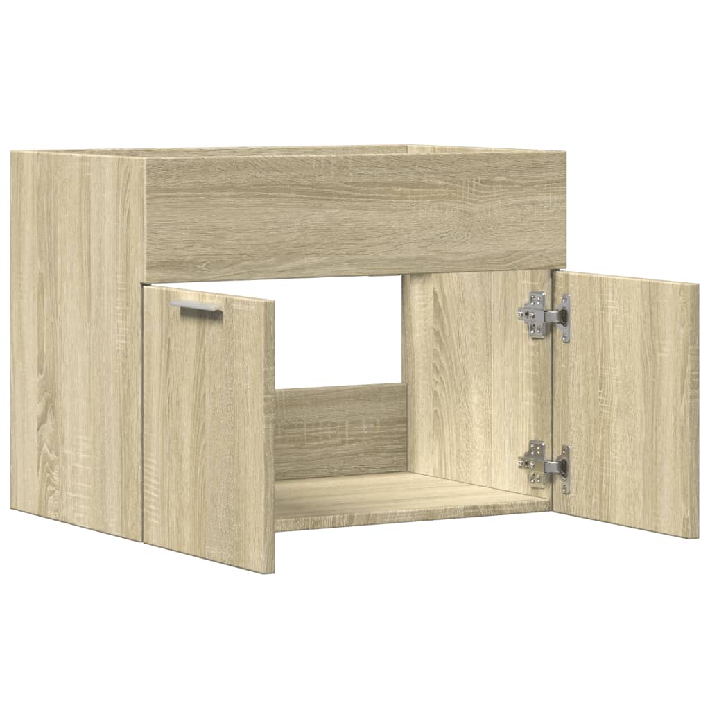 Waschbeckenunterschrank Sonoma-Eiche 60x38,5x46cm Holzwerkstoff