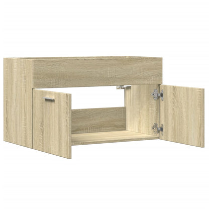 Waschbeckenunterschrank Sonoma-Eiche 80x38,5x46cm Holzwerkstoff - Pazzar.ch