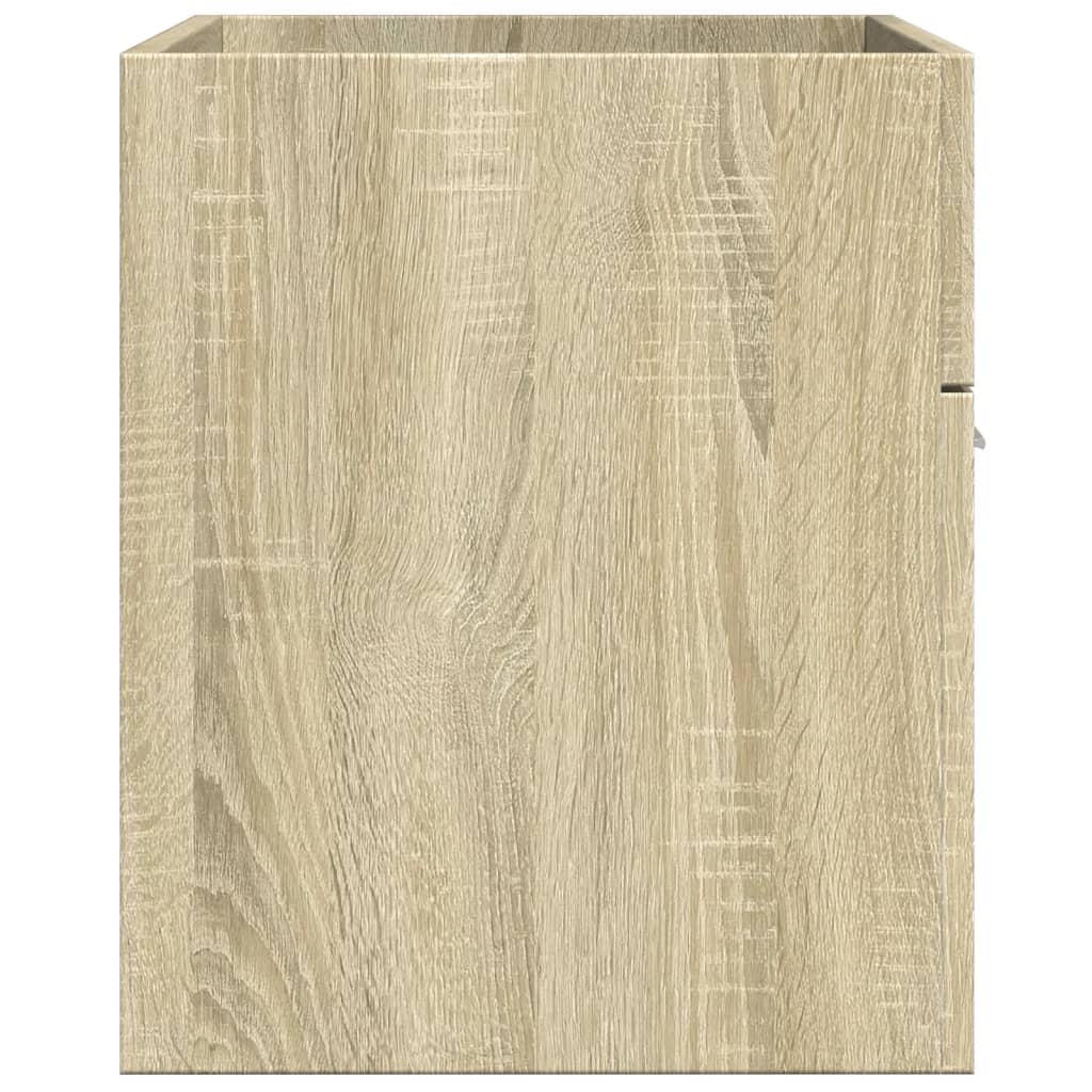 Waschbeckenunterschrank Sonoma-Eiche 90x38,5x46 Holzwerkstoff