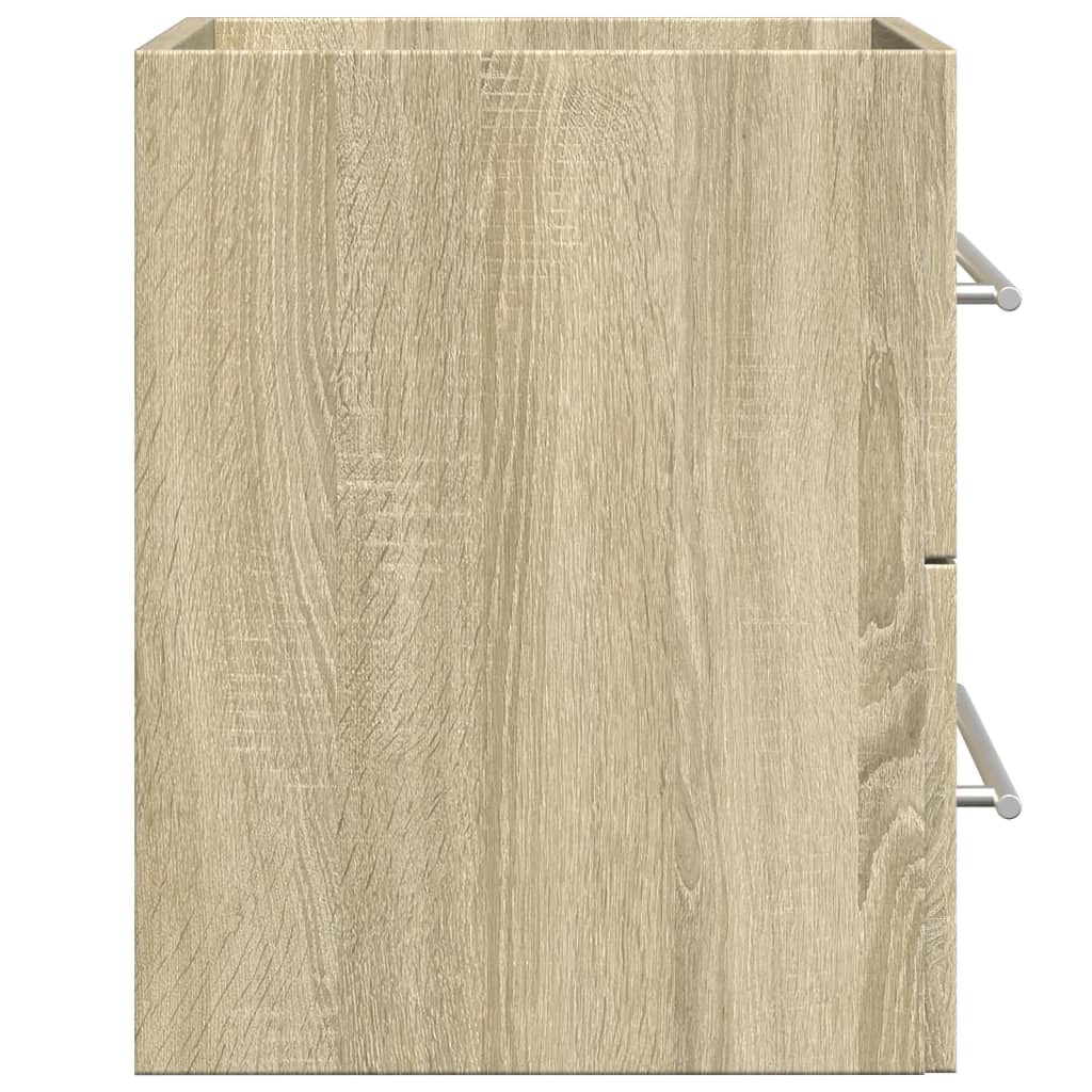 Waschbeckenunterschrank Sonoma-Eiche 60x38,5x48cm Holzwerkstoff - Pazzar.ch