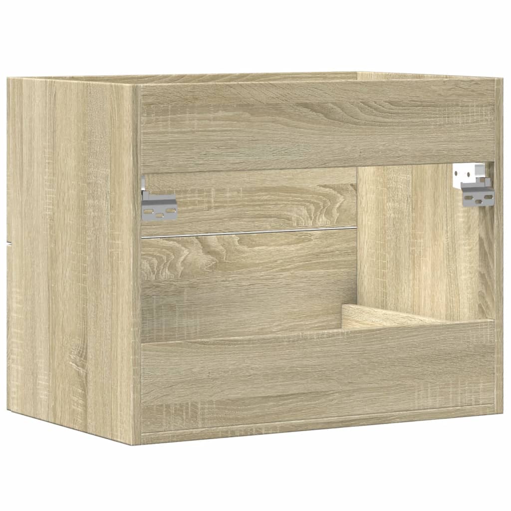 Waschbeckenunterschrank Sonoma-Eiche 60x38,5x48cm Holzwerkstoff - Pazzar.ch