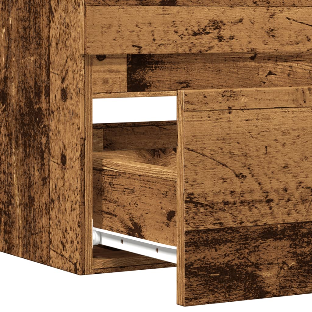 Waschbeckenunterschrank Altholz-Optik 90x38,5x45 Holzwerkstoff - Pazzar.ch