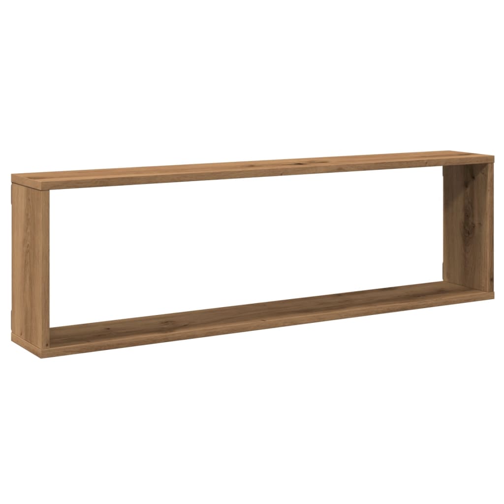 Würfel-Wandregale 2 Stk. Artisan-Eiche 100x15x30 Holzwerkstoff