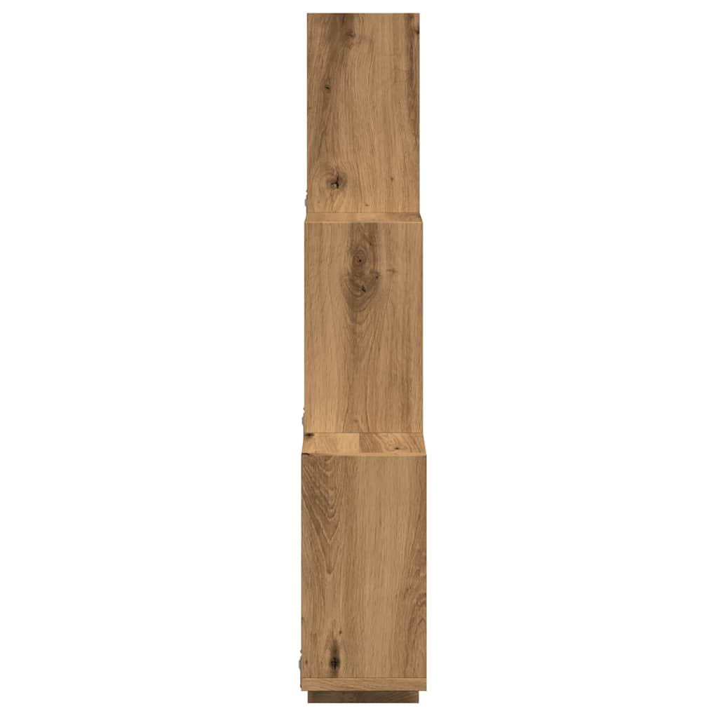 Würfelregal Artisan-Eiche 78x15x93 cm Holzwerkstoff - Pazzar.ch