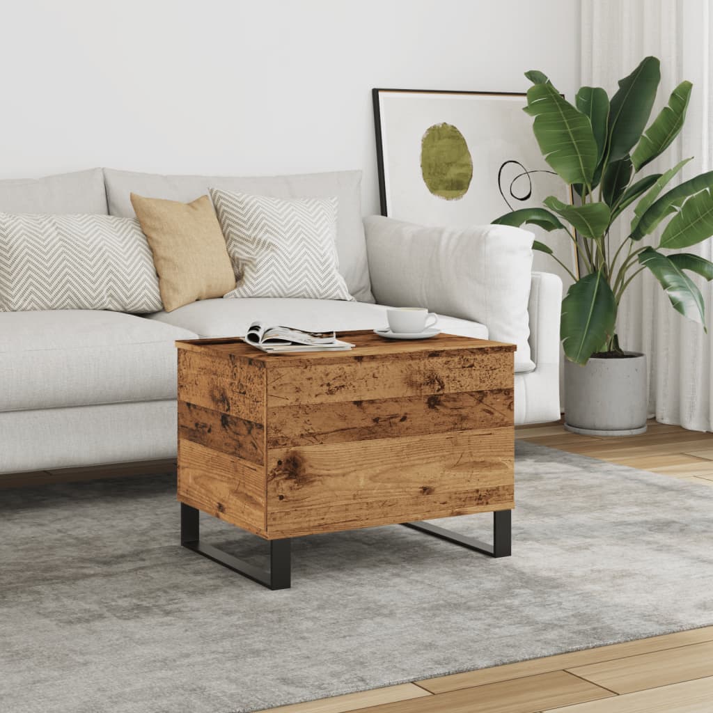 Couchtisch Altholz-Optik 60x44,5x45 cm Holzwerkstoff - Pazzar.ch