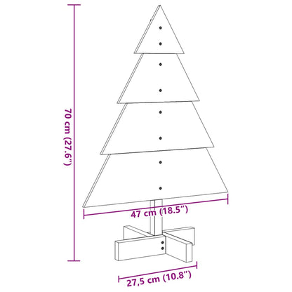 Weihnachtsbaum Holz zum Schmücken 70 cm Massivholz - Pazzar.ch