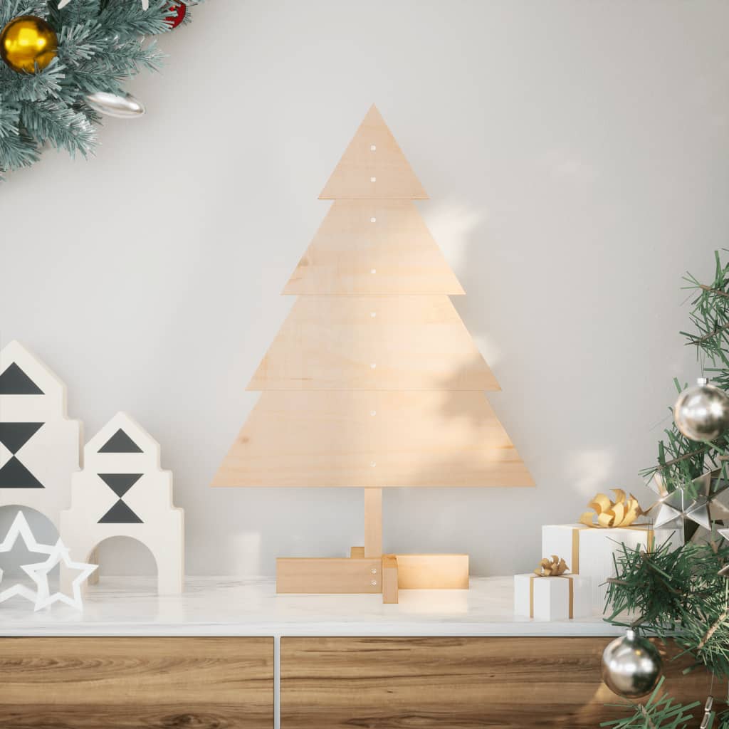 Weihnachtsbaum Holz zum Schmücken 70 cm Massivholz - Pazzar.ch