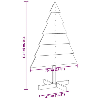 Weihnachtsbaum zum Schmücken 110 cm Massivholz - Pazzar.ch