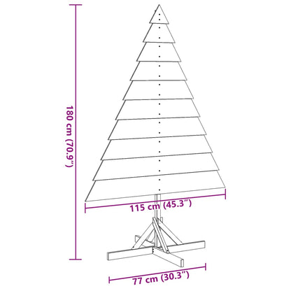 Weihnachtsbaum zum Schmücken 180 cm Massivholz - Pazzar.ch