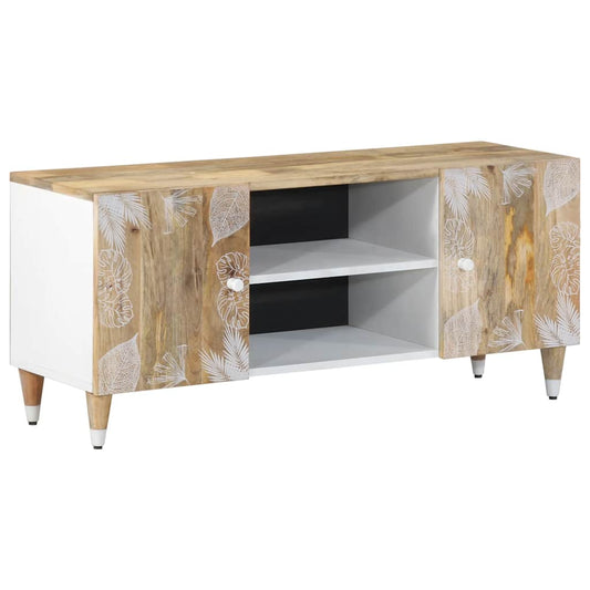 TV-Schrank 105x33,5x46 cm Massivholz Mango - Pazzar.ch